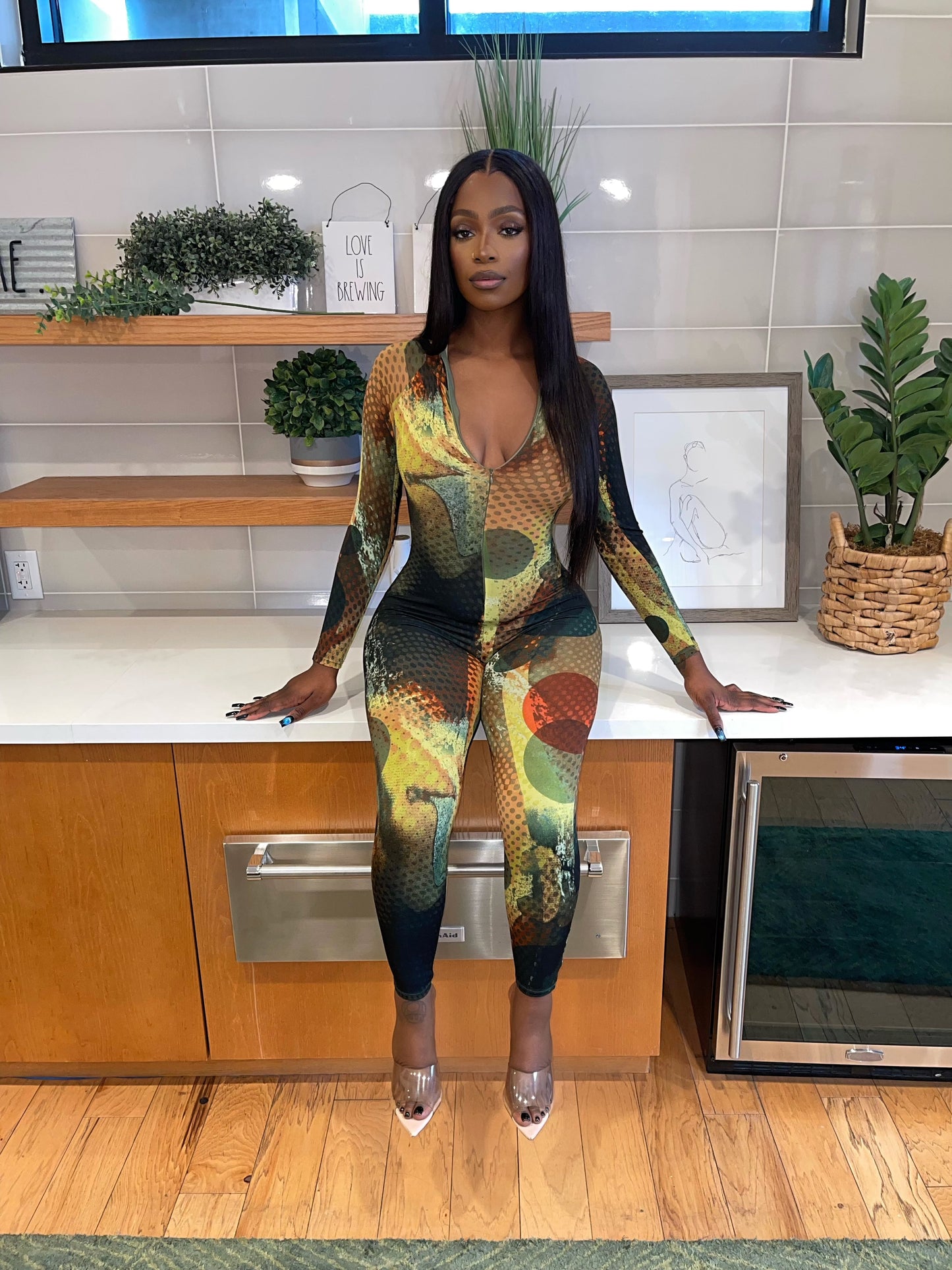 Slime You Out Jumpsuit (S-XL)