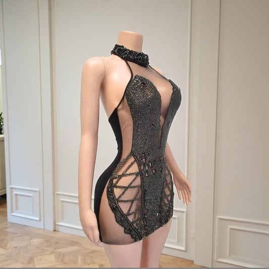 Midnight Crystal Dress