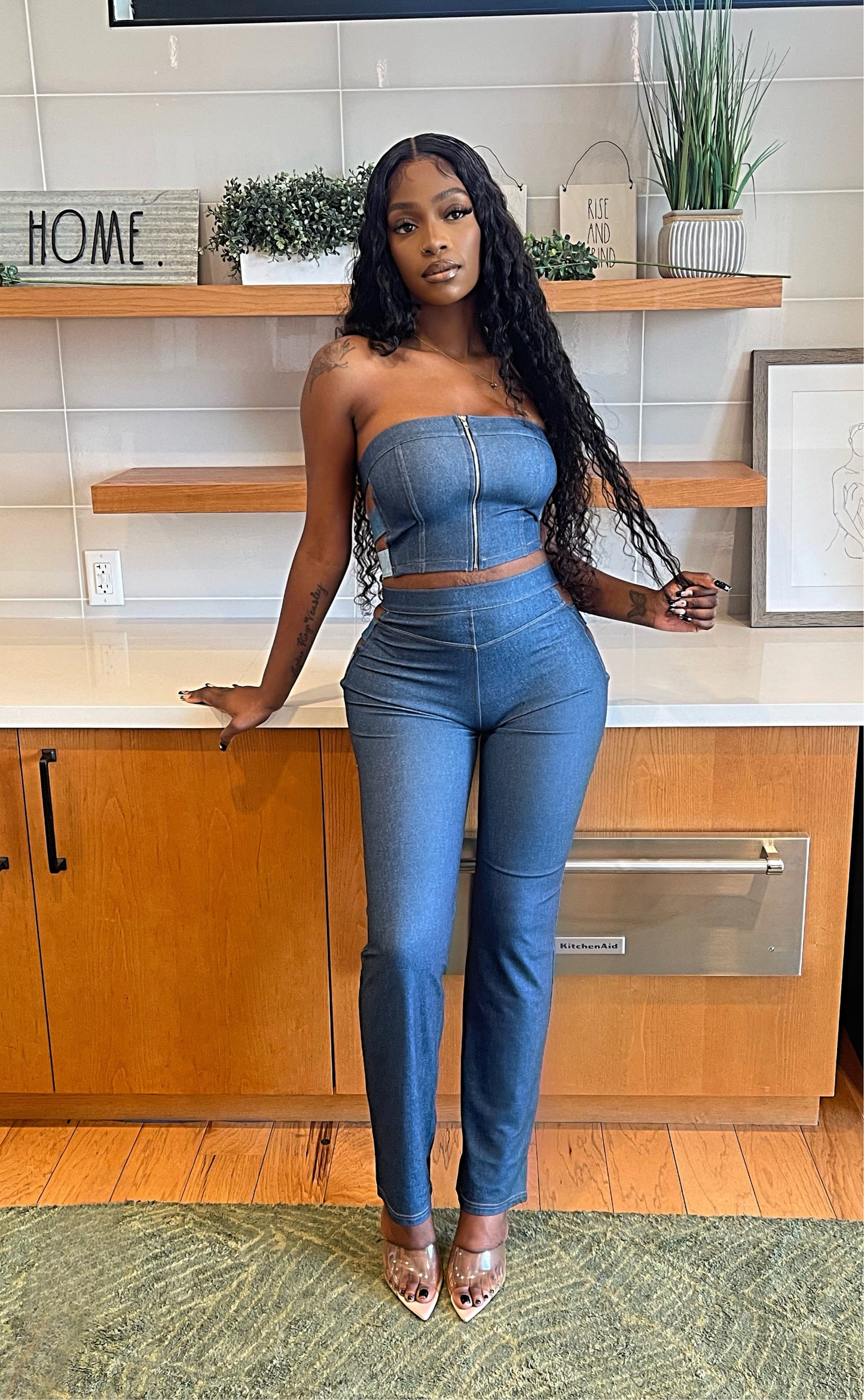 Act Bad Denim Set