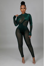 Load image into Gallery viewer, Mesh Around Jumpsuit (Green)